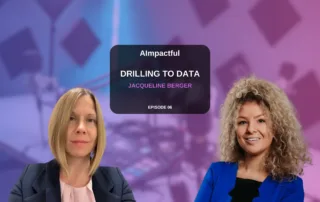 Jacqueline Berger and host Branislava Lovre discussing a career transition into AI