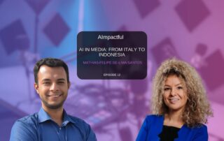 Mathias Felipe de Lima Santos and host Branislava Lovre discussing global approaches to AI in media