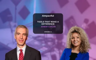 Jeremy Caplan and host Branislava Lovre discussing AI and productivity