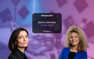 Elodie Vialle and host Branislava Lovre discussing AI, digital security, and disinformation